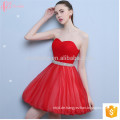 Leichte rote kurze off-Schulter traditionelle Türkei Stil neuesten Design Brautjungfer Kleid